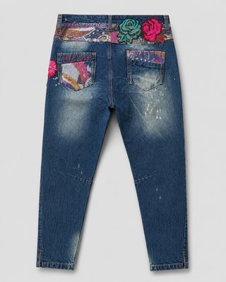 Pantalón vaquero Desigual bordado