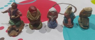 Figuras de Belén / pesebre de barro / terracota