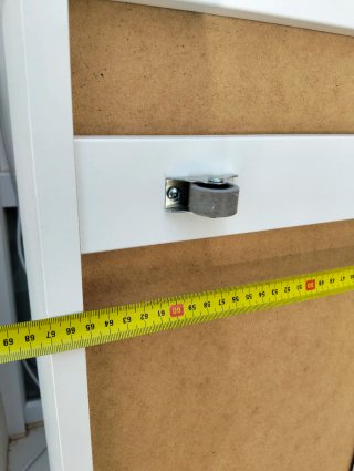 Cajones blancos de madera