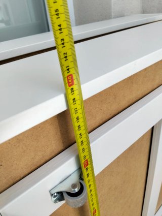 Cajones blancos de madera