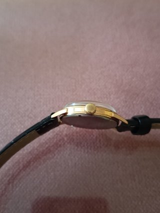Reloj Flamor Mecánico Chapado Oro Vintage