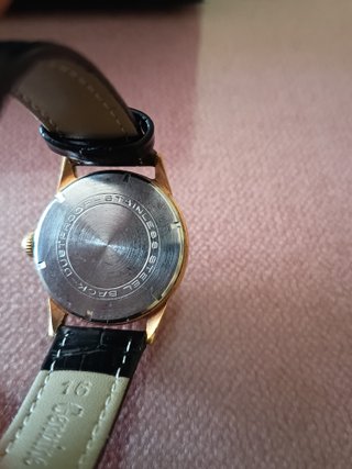 Reloj Flamor Mecánico Chapado Oro Vintage