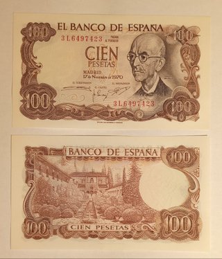 Billete 100 Pesetas Banco de España