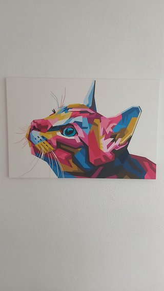 Cuadro Gato Moderno Salón