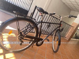 Bicicleta Urbana Negra Clásica