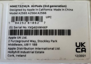 AirPods 3a Gen. Completi + Custodia Rosa