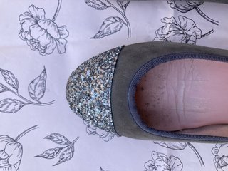 Manoletinas By Pepas grises con glitter