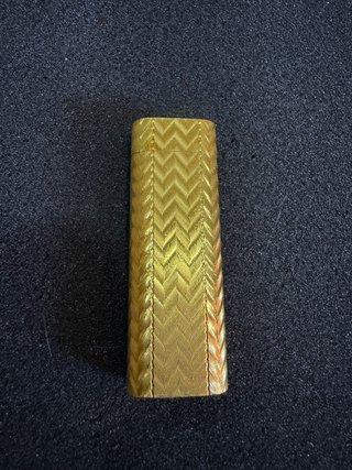 Mechero Cartier Paris Dorado Chapado en oro de 20