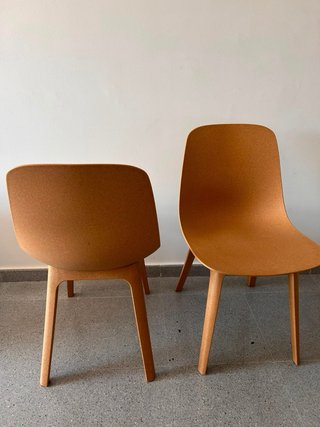 Juego de 2 sillas de comedor de corcho