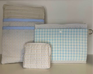 Neceser de tela con estampado