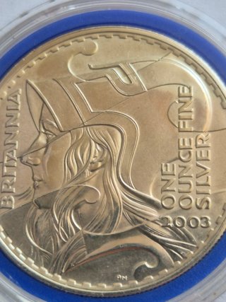 Britannia 2003 Plata 1 Onza