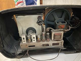 Radio Minerva Vintage Marrone Beige