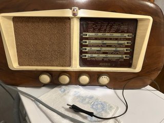 Radio Minerva Vintage Marrone Beige