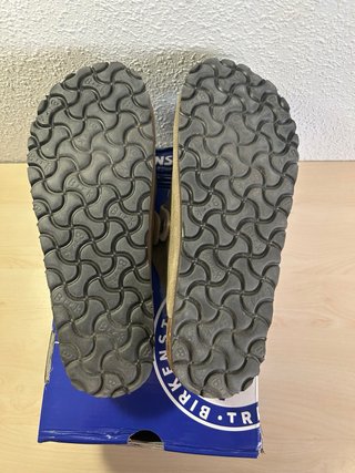 Zuecos Birkenstock Boston Suede Talla 42 Gris