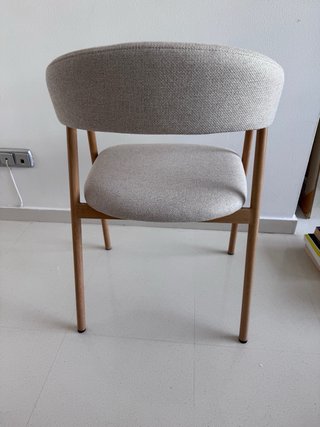 Silla comedor JYSK Ejsing tela beige