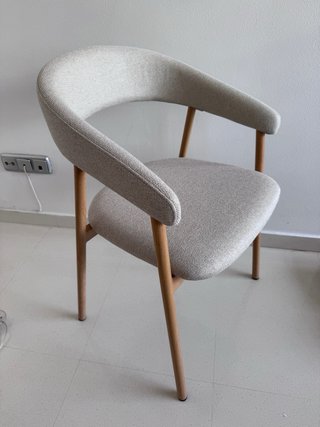 Silla comedor JYSK Ejsing tela beige