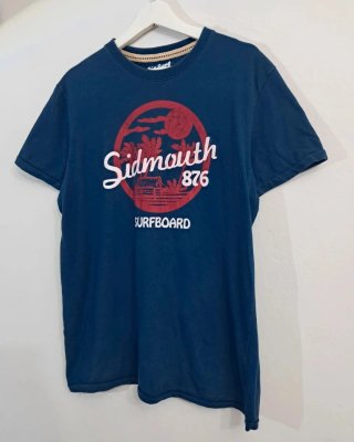 Camiseta azul hombre Sidmouth Surfboard