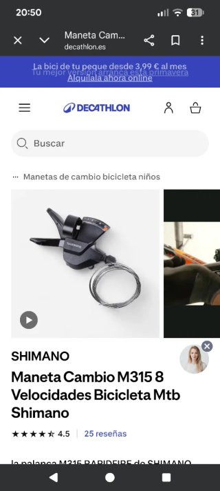 Bicicleta Montaña 26 Negra/Azul