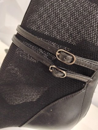 Botines negros tacón alto talla 38