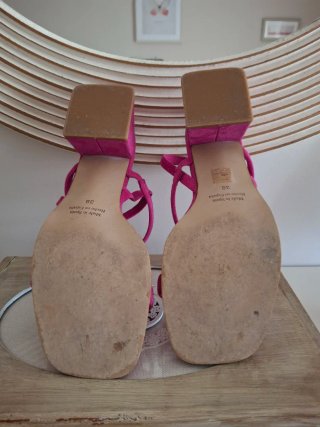 Sandalias Tejus Collection Rosa Talla 38