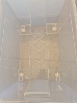 Caja de almacenaje transparente Ikea