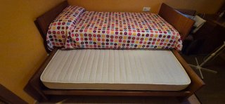 Cama nido 90x190 con somier y 2 colchones