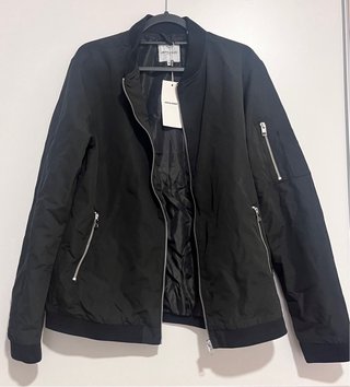 Chaqueta Bomber Jack & Jones Talla XL Negra