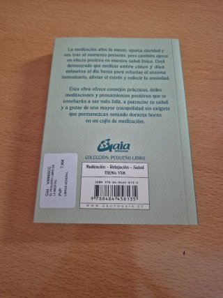 El pequeño libro de la meditación : 10 minutos ...