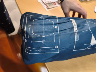 Colchón hinchable con inflador y lona