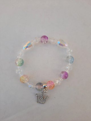 Pulsera juvenil con charm de corona
