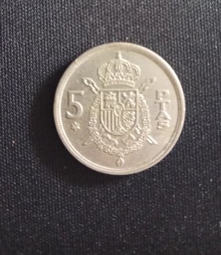 Moneda 5 Pesetas Carlos I Juan 1975 España