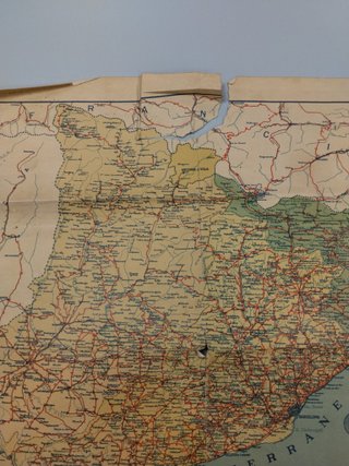 Mapa antiguo de Cataluña principio s XX