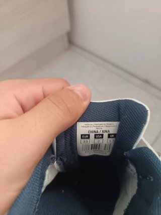 Zapatillas niño Silver blancas y azul