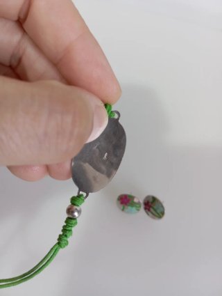 Conjunto Lotus Silver Plata Pulsera y Pendientes