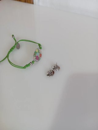 Conjunto Lotus Silver Plata Pulsera y Pendientes