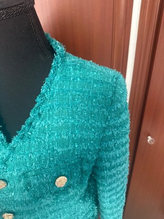 Chaqueta verde agua  XL