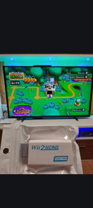 Adaptador Wii a HDMI + cable HDMI nuevos