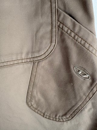 Pantalones anchos Diesel beige