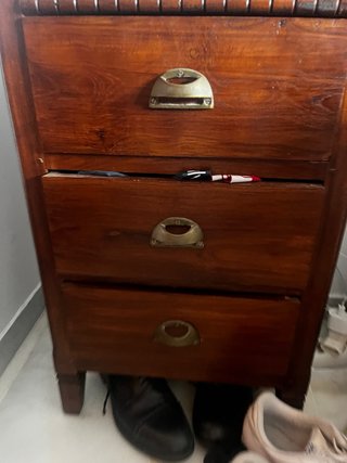 Conjunto dormitorio de madera de roble