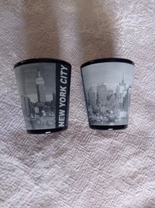 2 Bicchieri shot Skyline New York