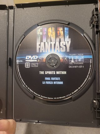 DVD Final Fantasy La Fuerza Interior
