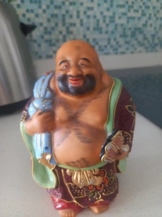 Figura de porcelana China Budista