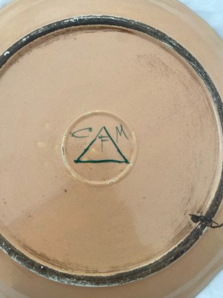 Piatto decorativo ceramica Morelli Faenza