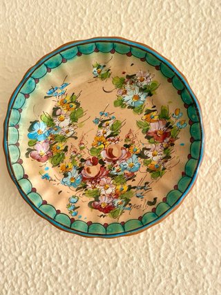 Piatto decorativo ceramica Morelli Faenza