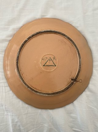 Piatto decorativo ceramica Morelli Faenza