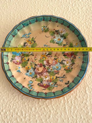 Piatto decorativo ceramica Morelli Faenza