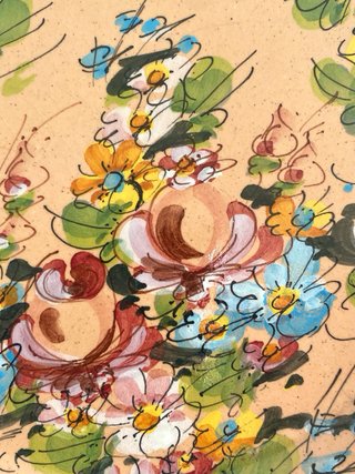Piatto decorativo ceramica Morelli Faenza
