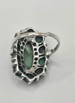Anello Vintage Argento 800 e Turchesi
