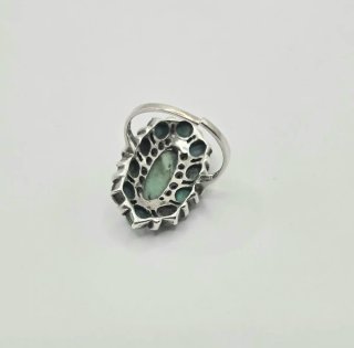 Anello Vintage Argento 800 e Turchesi