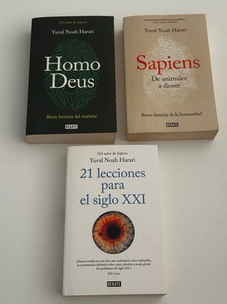Sapiens, Homo deus, 21 lecciones siglo XXI.